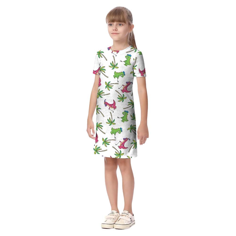 Dinosaur girl dress