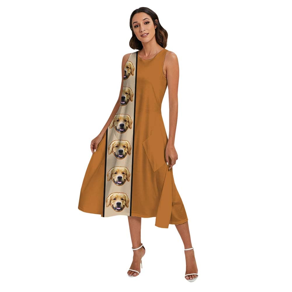 Dog woman dress