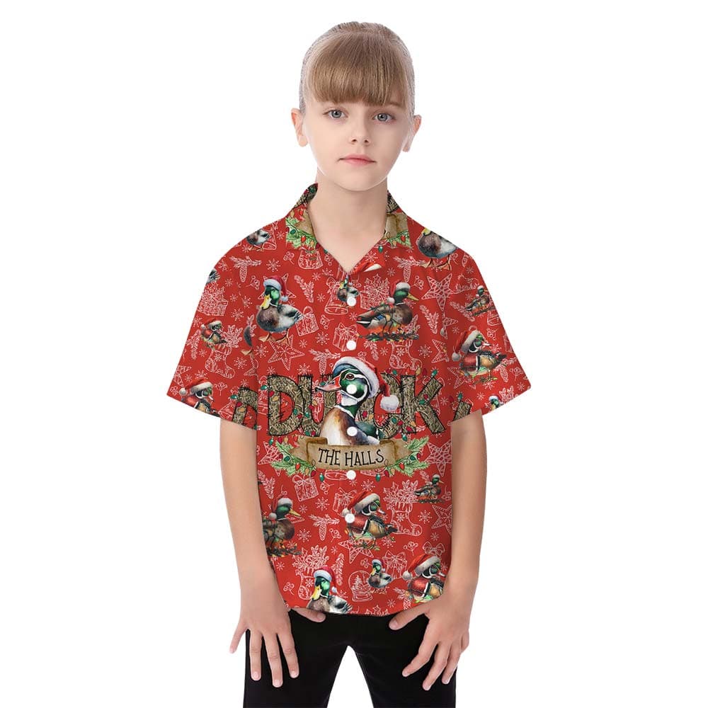 Duck girl hawaiian shirt
