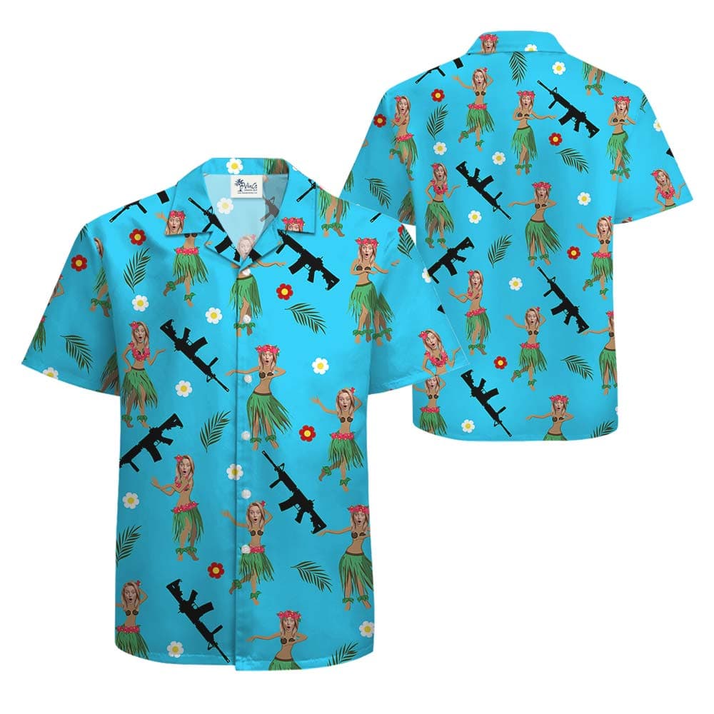 Face 2- Hawaiian shirt_front back