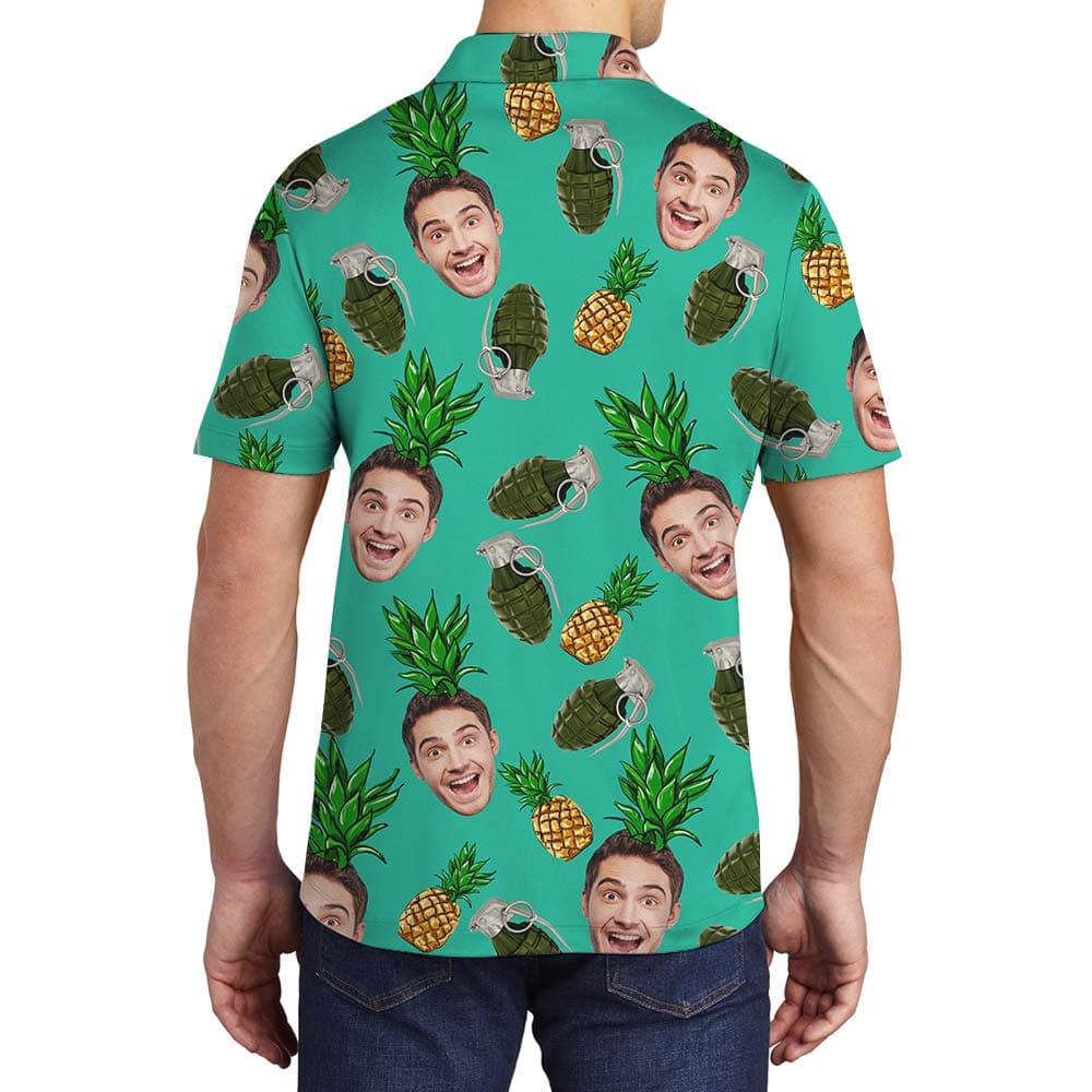 Face 7- Men polo Back