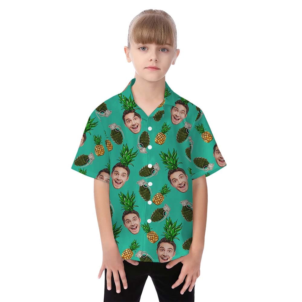 Face girl hawaiian shirt