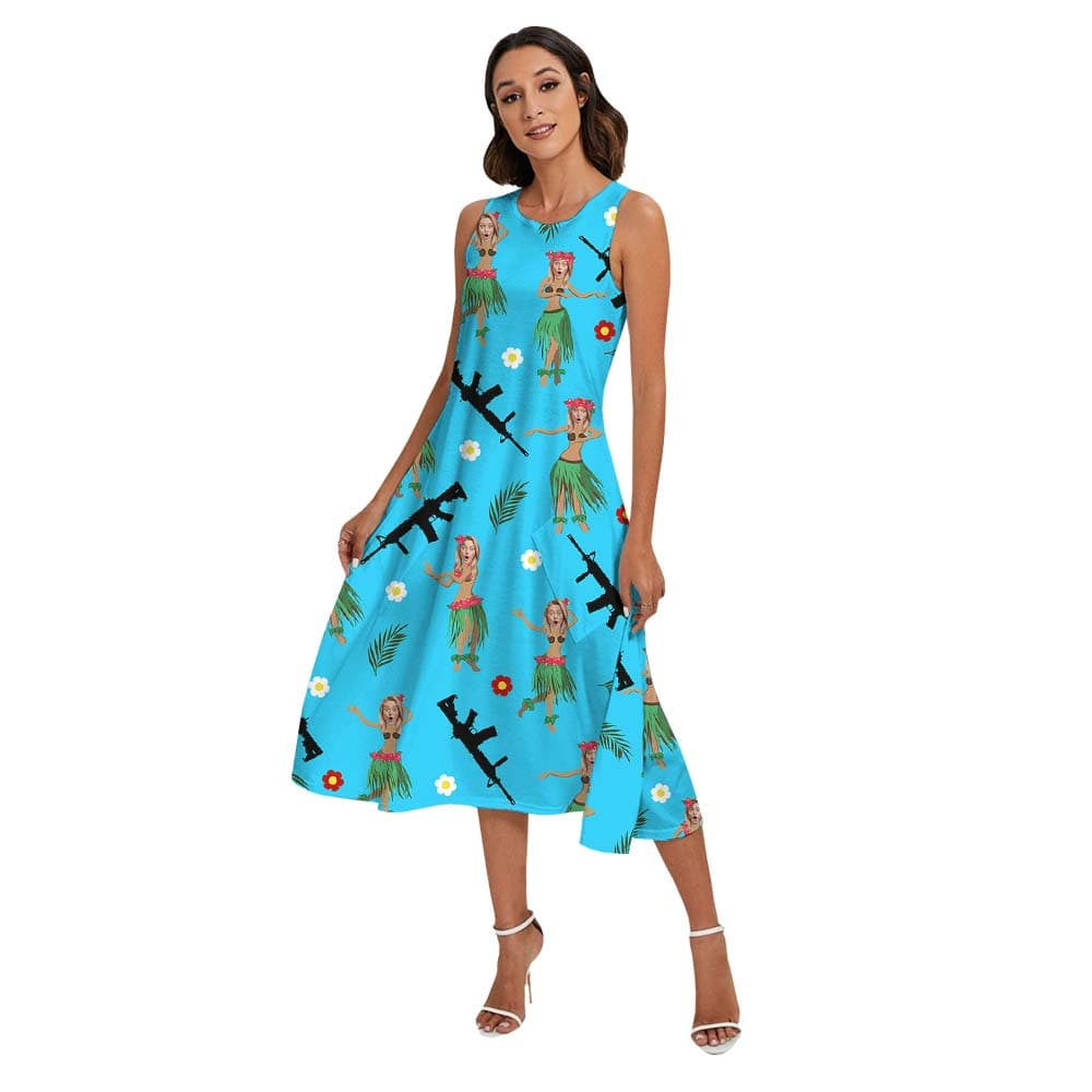 Face woman dress