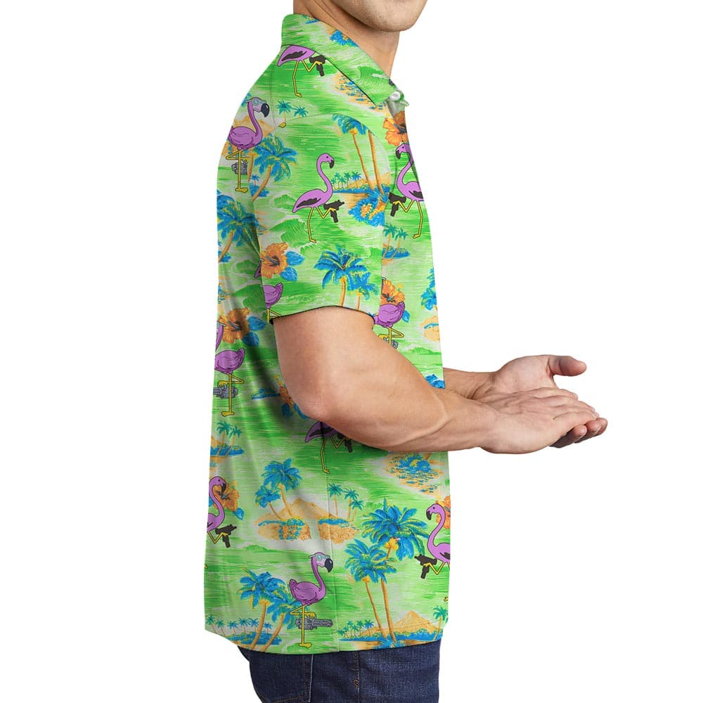 Flamingo 9- Men polo right
