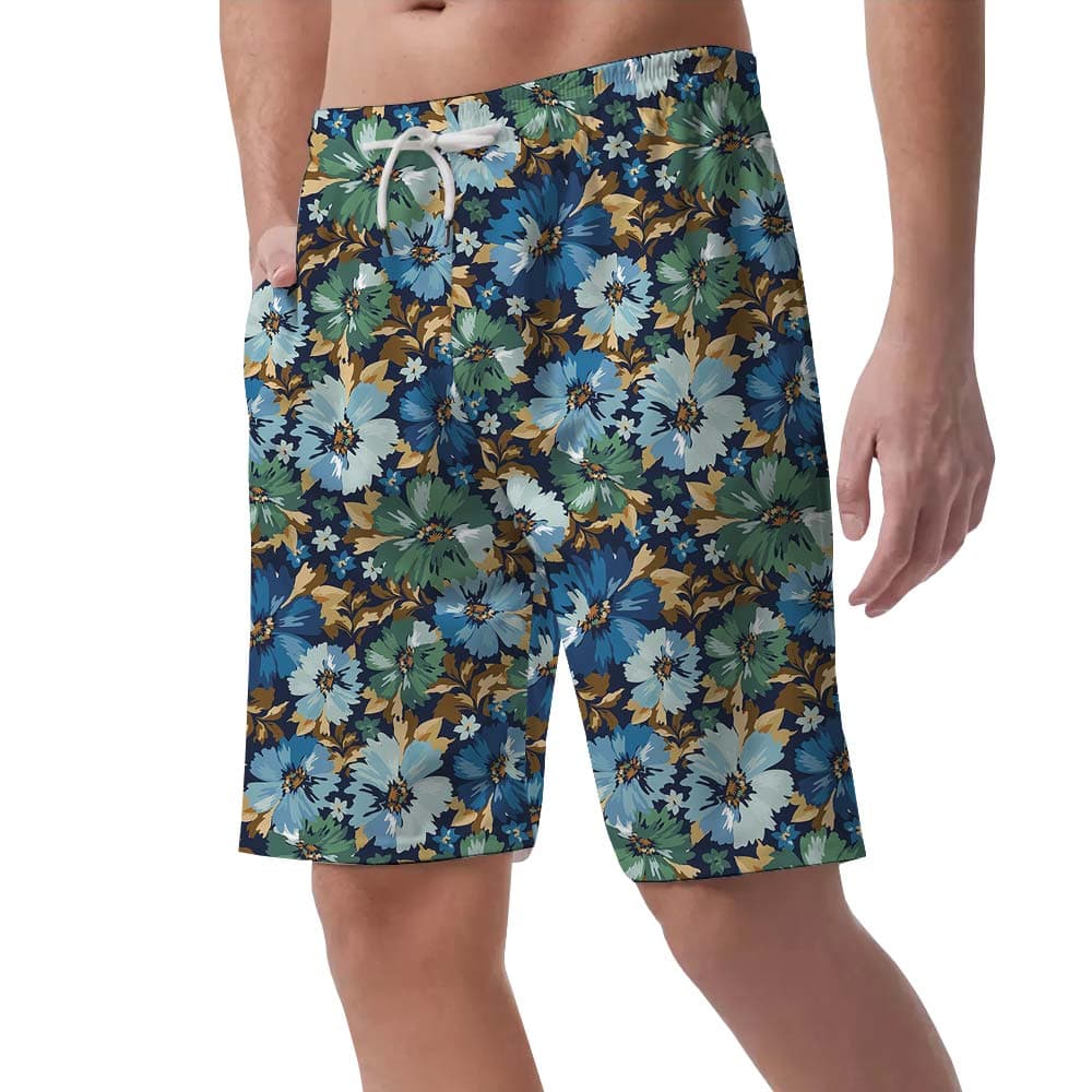 Flower 13- Men’s shorts_left