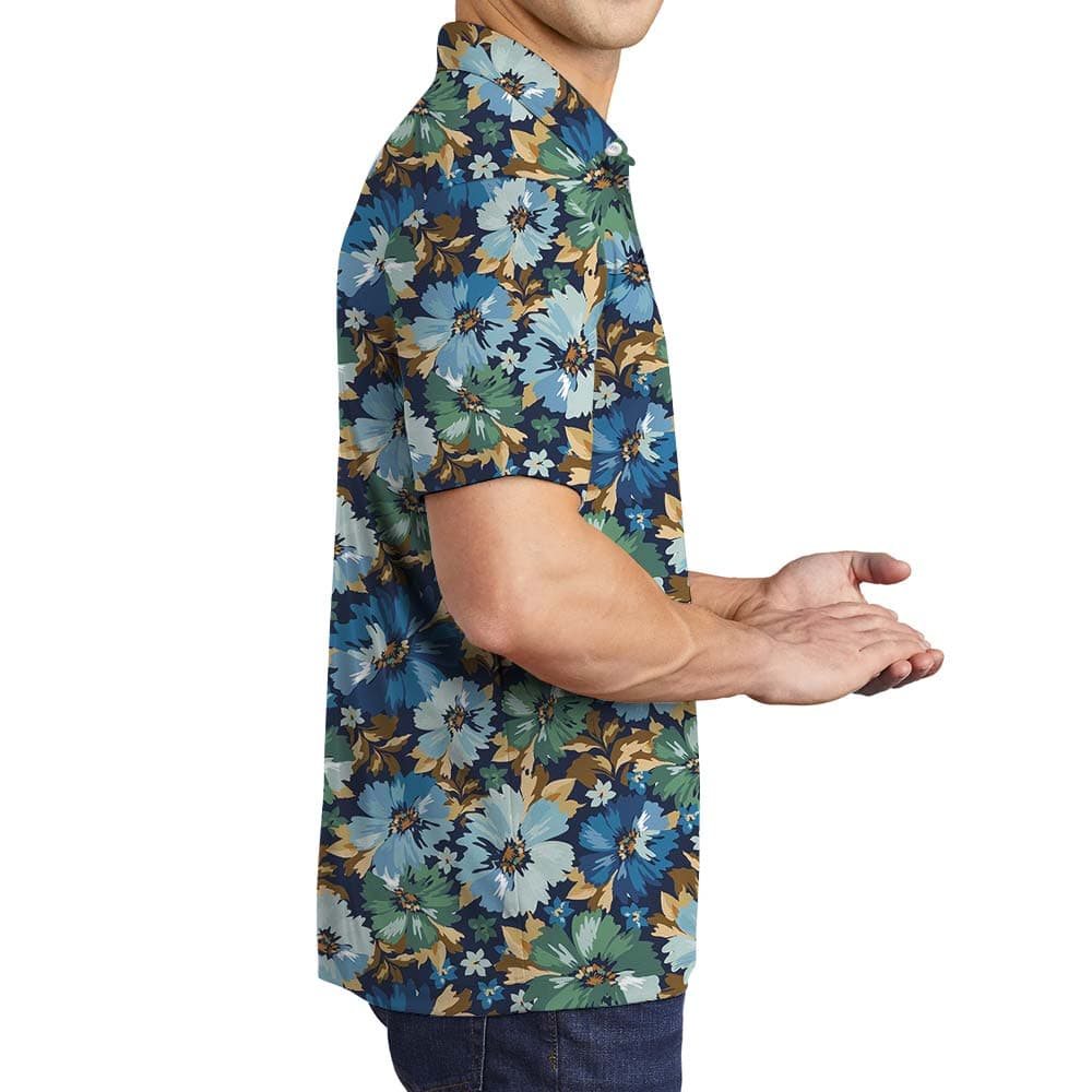 Flower 9- Men polo right