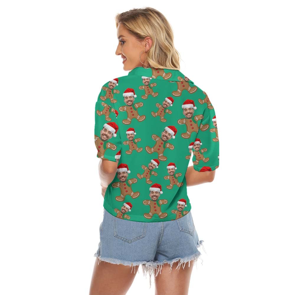 Gingerbread 6- Women’s crop top_back