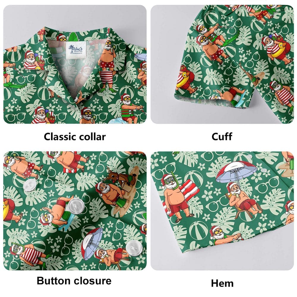 Green 5- Hawaiian shirt details