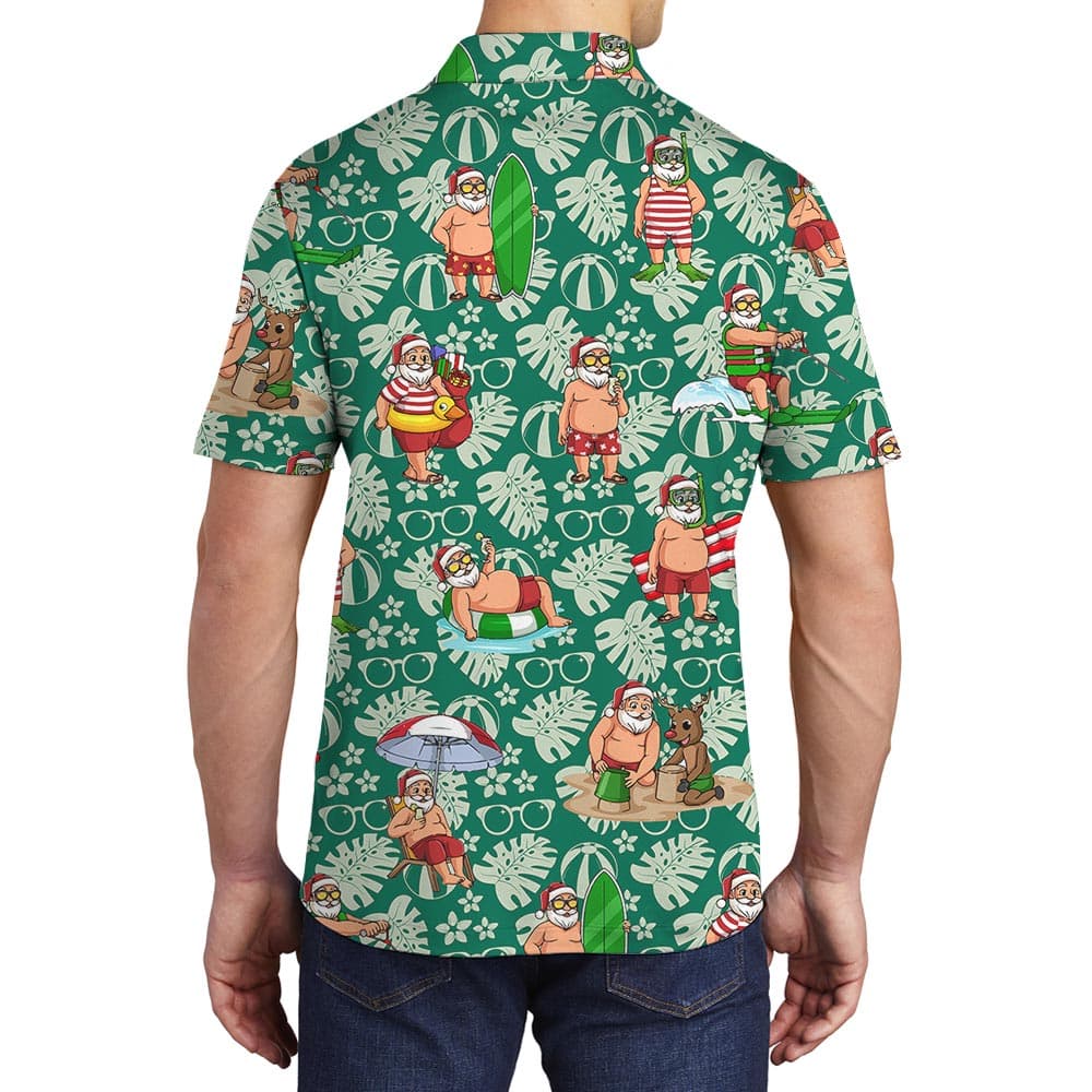 Green 7- Men polo Back