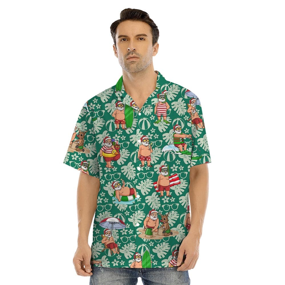 Green man hawaiian shirt