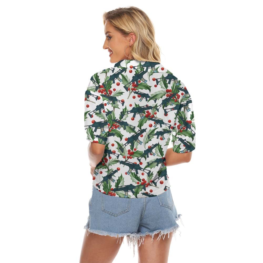 Gun 6- Women’s crop top Back