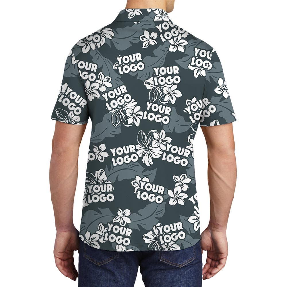 Logo 7- Men polo Back