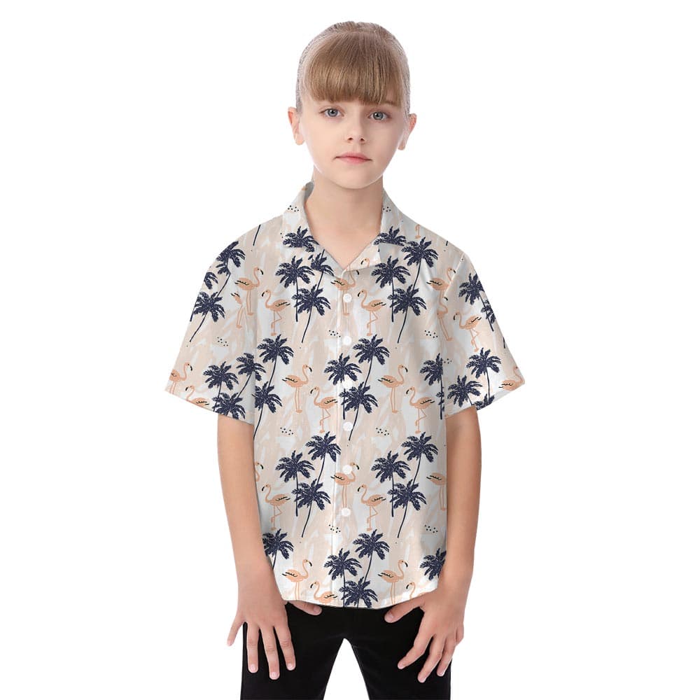 Palm girl hawaiian shirt