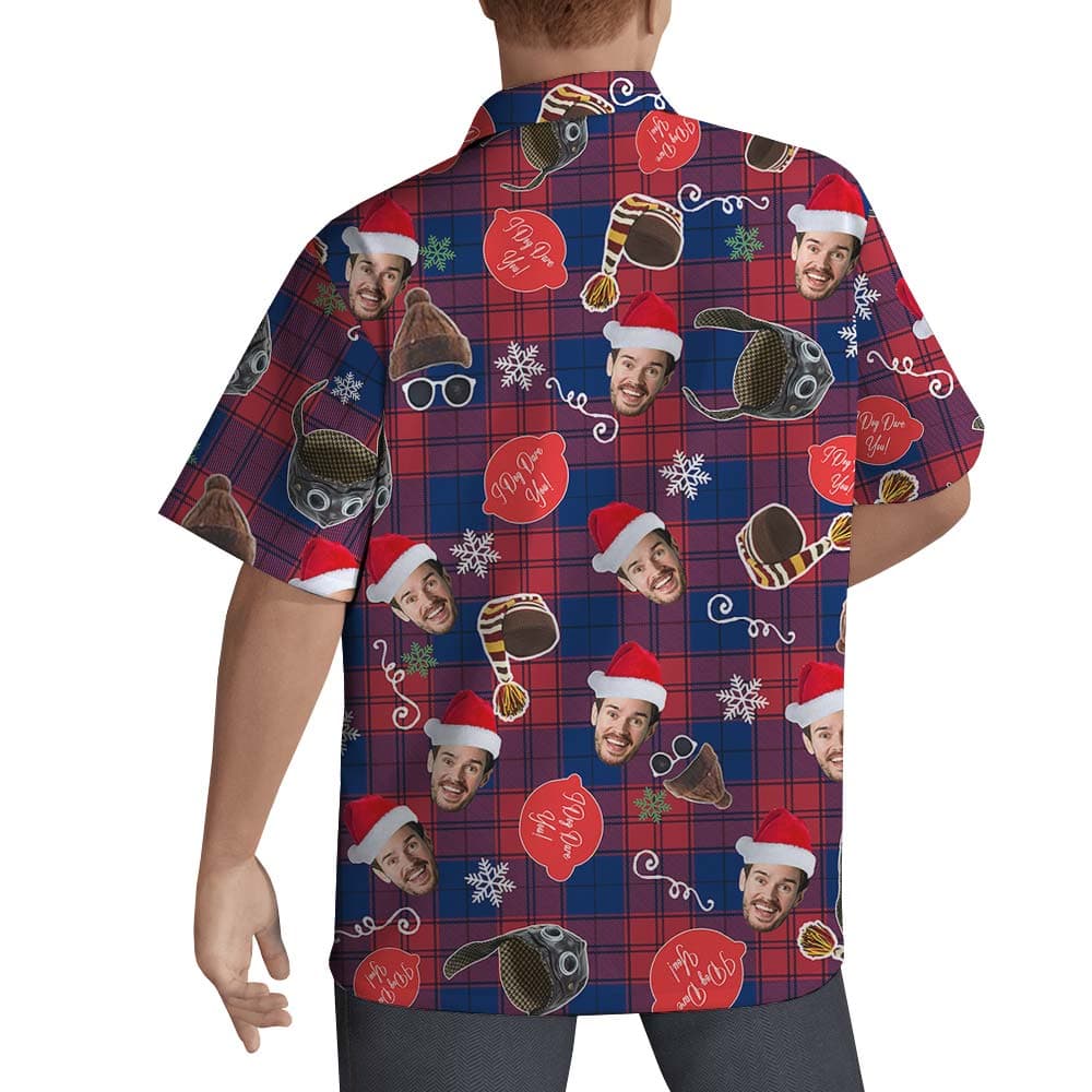 Plaid 1- Men’s Hawaiian Shirt_back