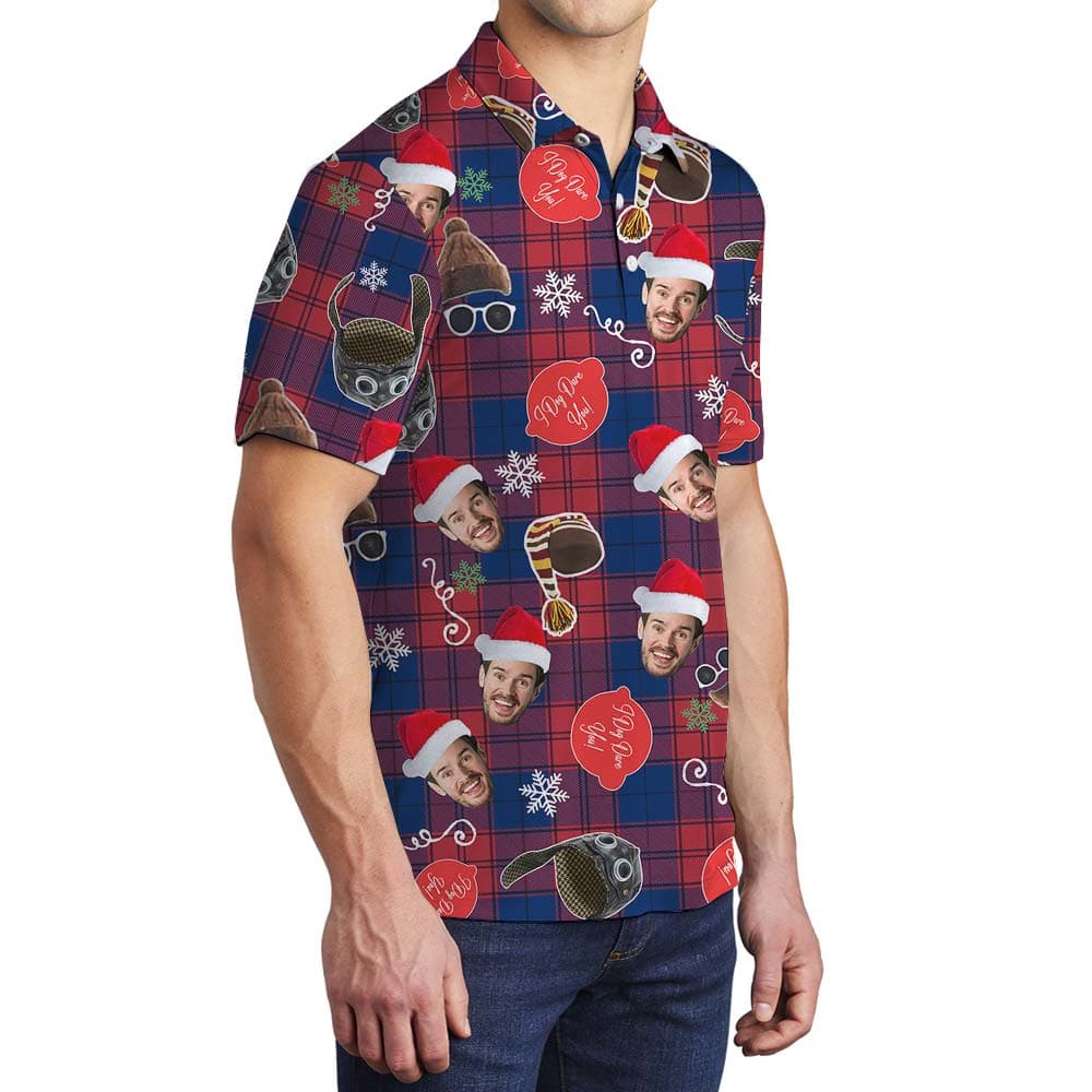 Plaid 2- Men’s Polo_side_v1