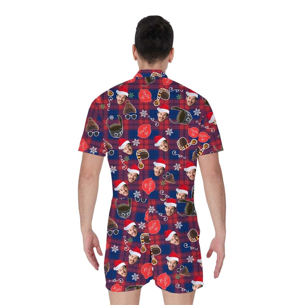 Plaid 4- Men’s romper_back