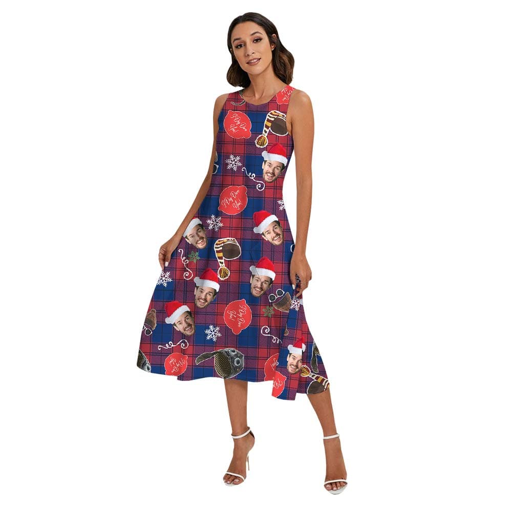 Plaid woman dress