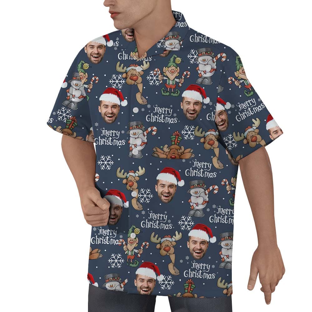 Reindeer 1- Men’s Hawaiian Shirt_right