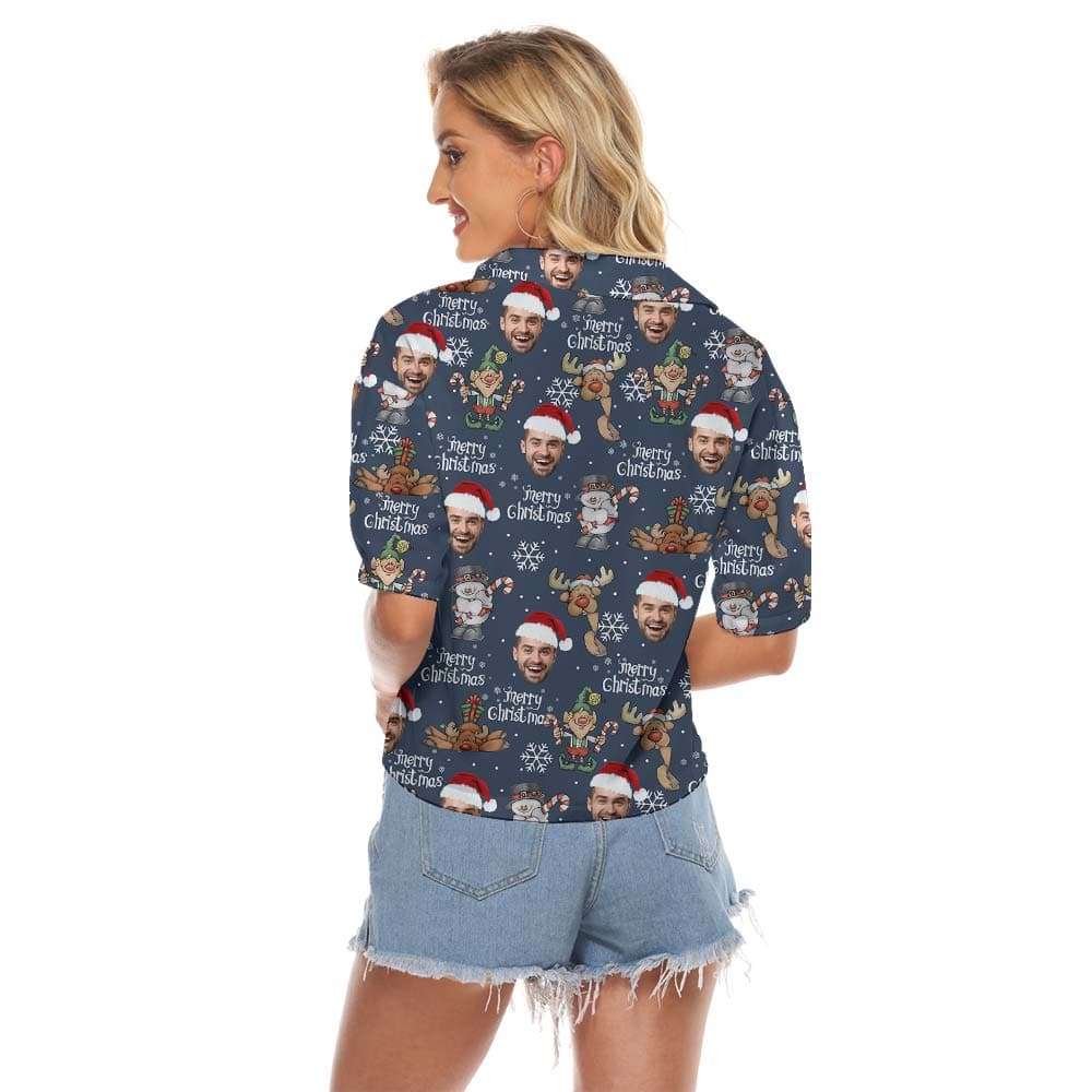 Reindeer 6- Women’s crop top_back