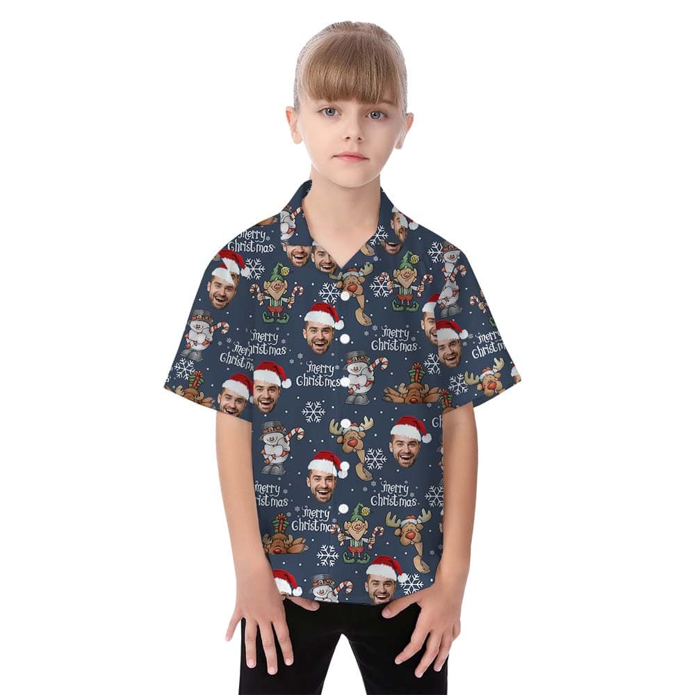 Reindeer girl hawaiian shirt