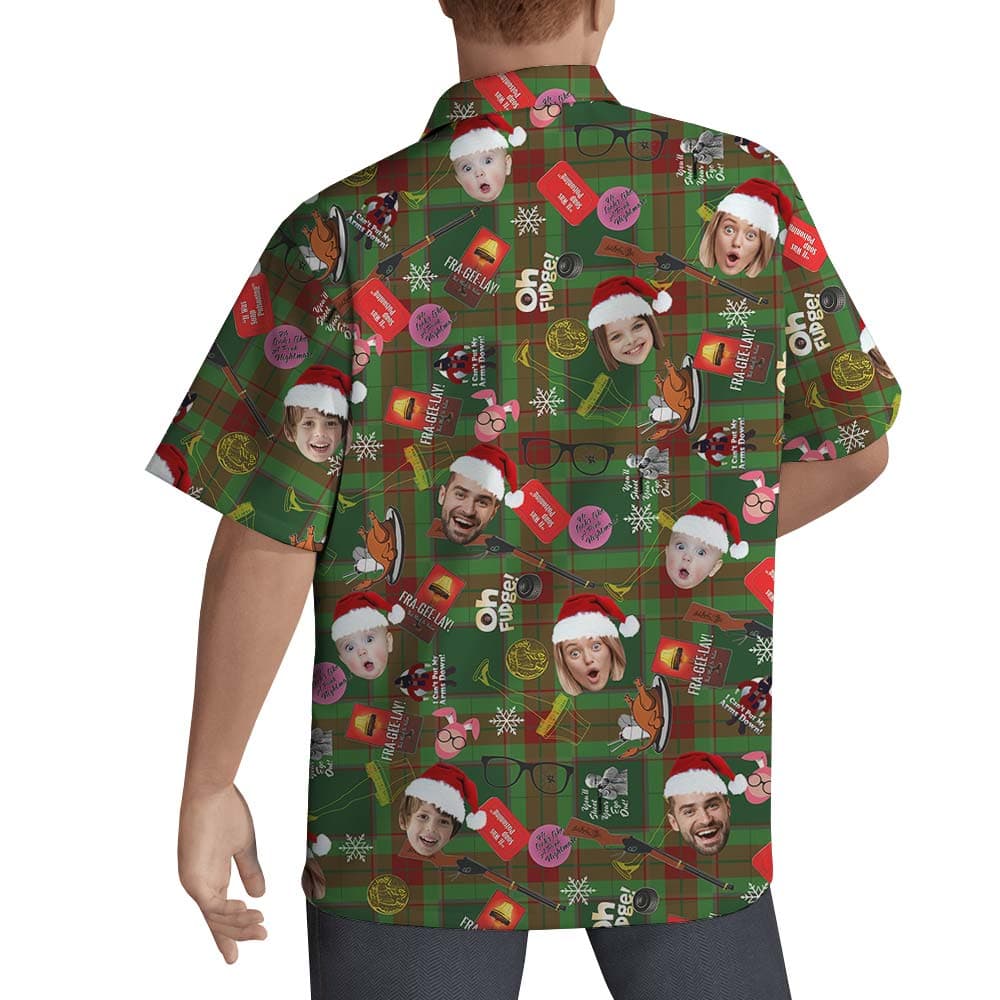 Santa 1- Men’s Hawaiian Shirt_back