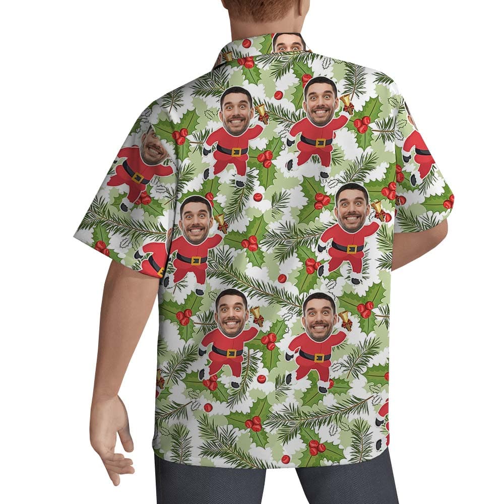 Santa 1- Men’s Hawaiian Shirt_back