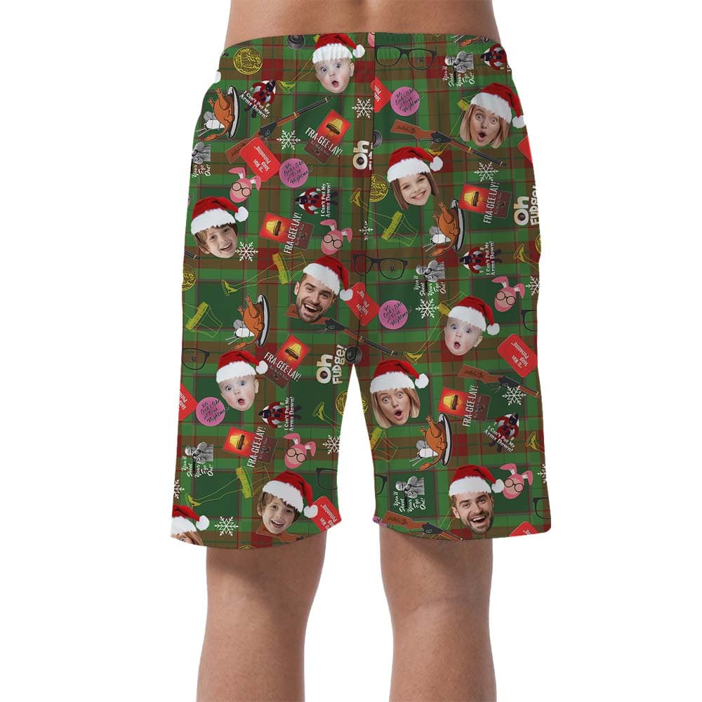 Santa 3- Men’s shorts_back