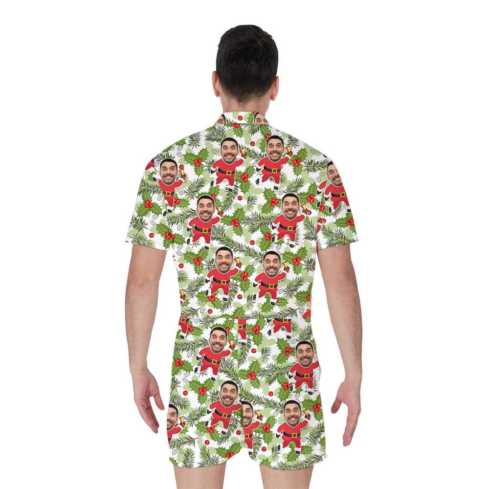 Santa 4- Men’s romper_back