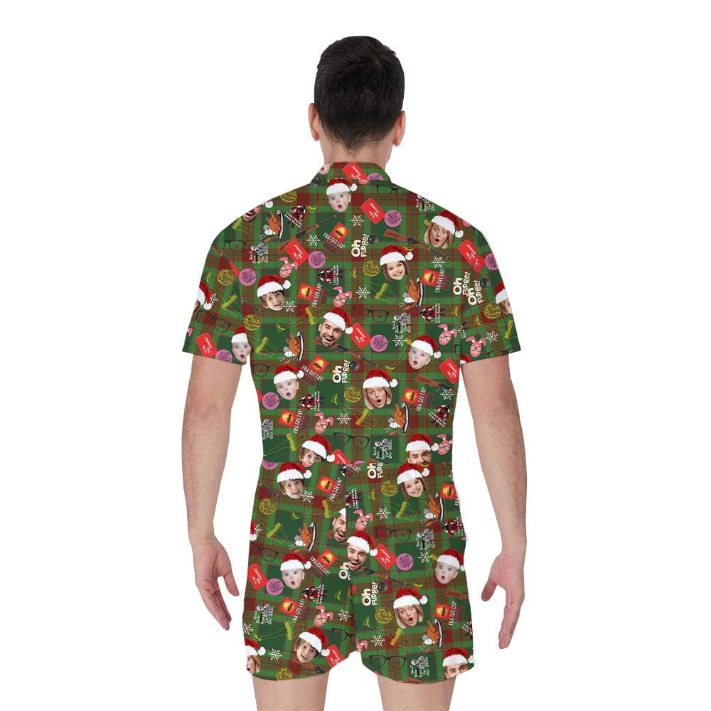 Santa 4- Men’s romper_back