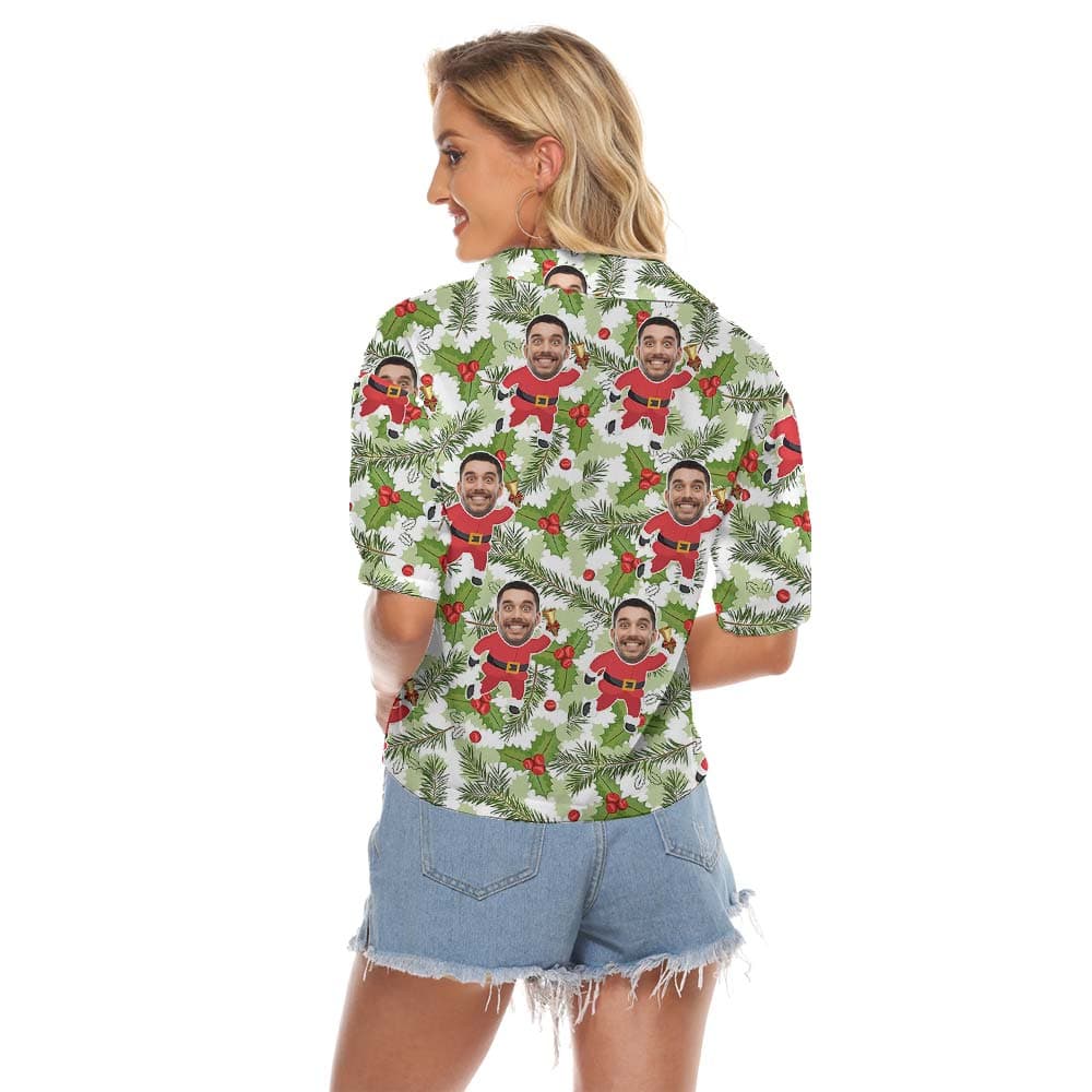 Santa 6- Women’s crop top Back