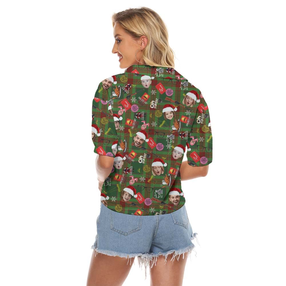 Santa 6- Women’s crop top_back