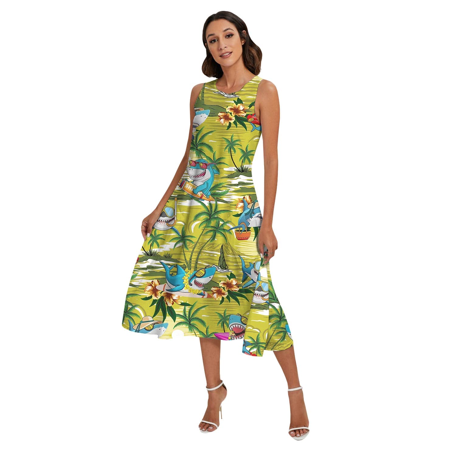 Shark woman dress