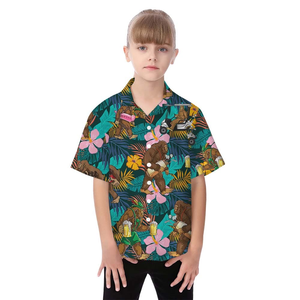 Summer girl hawaiian shirt