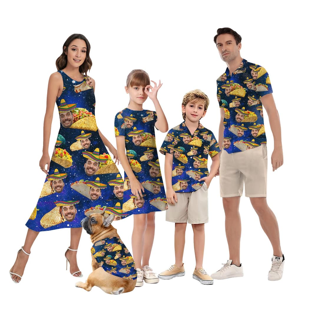 Taco Galaxy Custom Matching Family Hawaiian