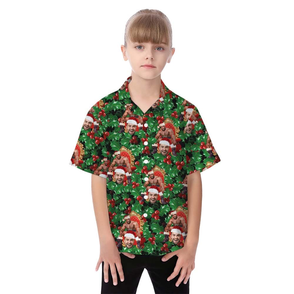 Tropical girl hawaiian shirt