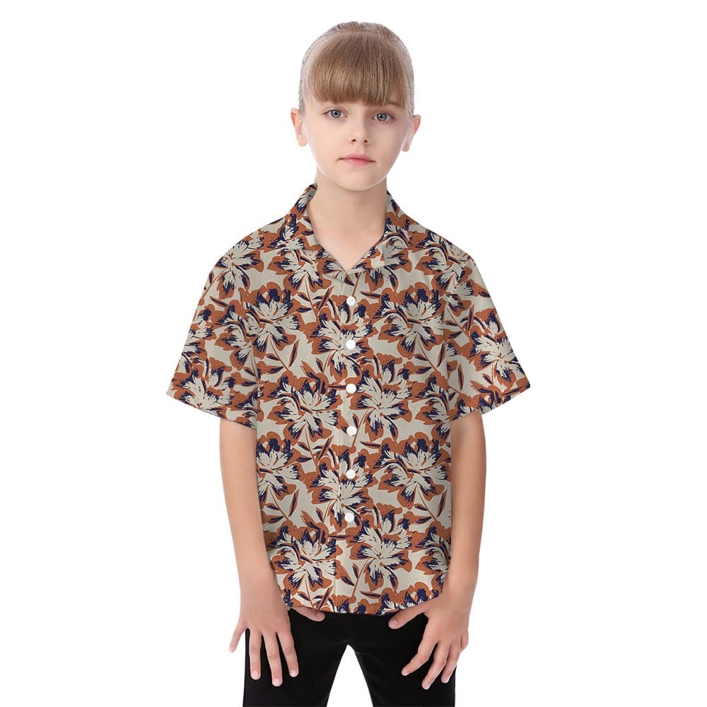 Tropical girl hawaiian shirt