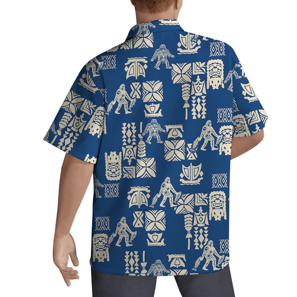 Vintage Bigfoot Navy Aloha Shirt (3)