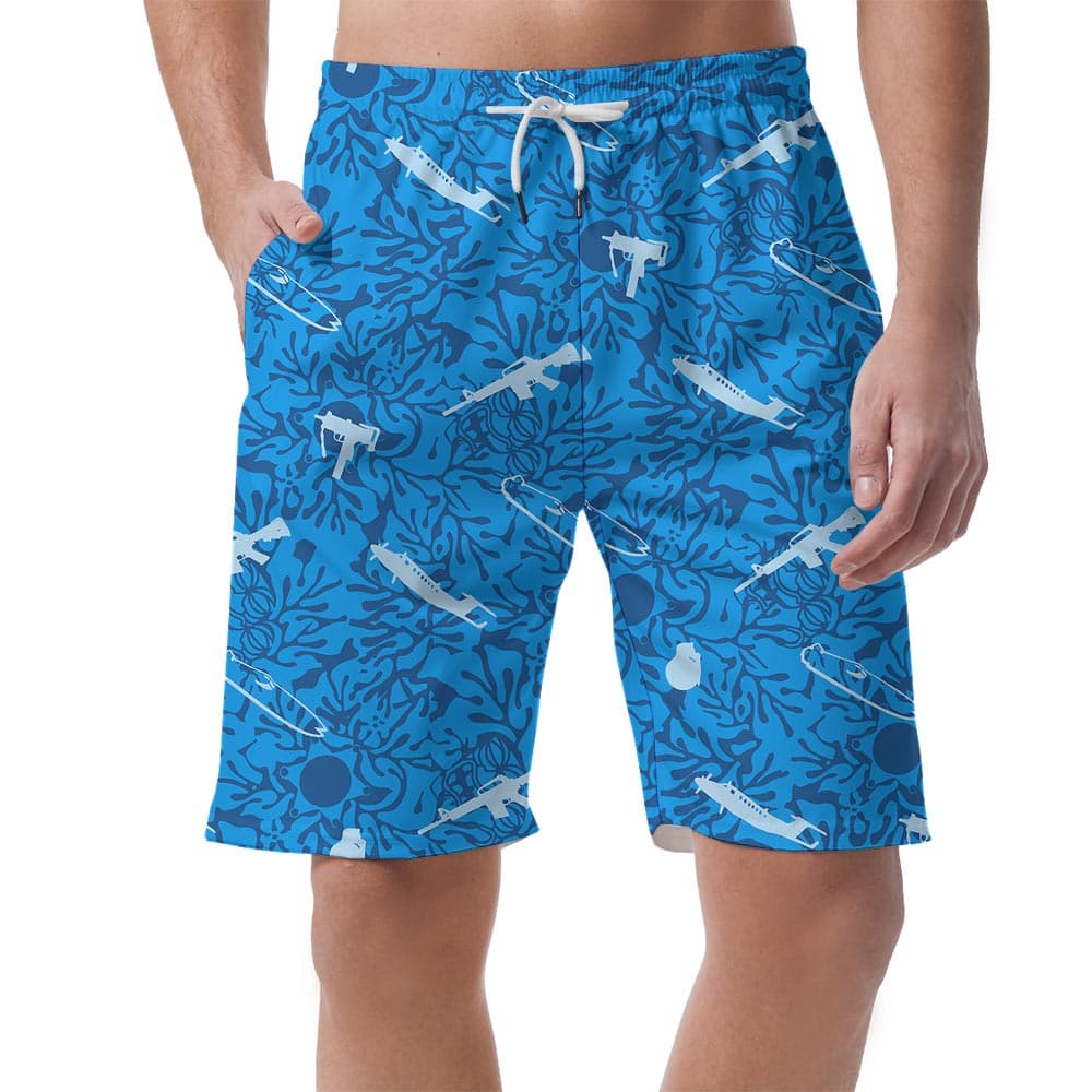 Men's Blue Tactical Summer Shorts