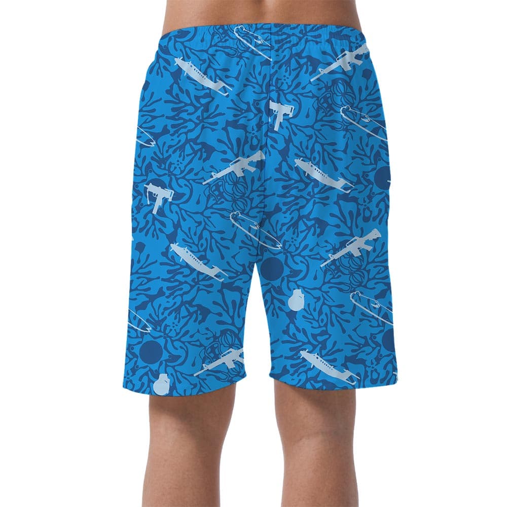 Men's Blue Tactical Summer Shorts