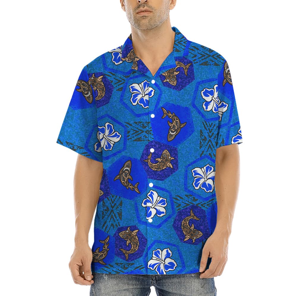 Classic Shark Button Up Shirt (2)