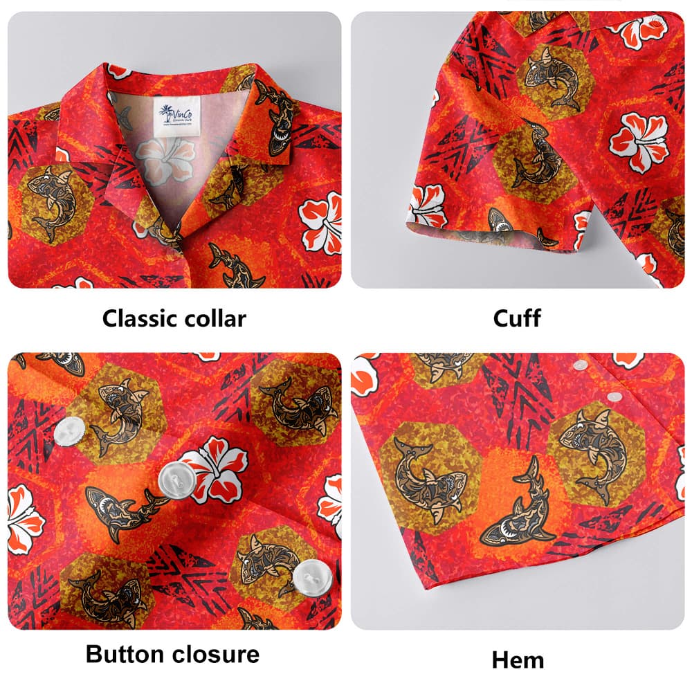 Classic Shark Button Up Shirt (5)