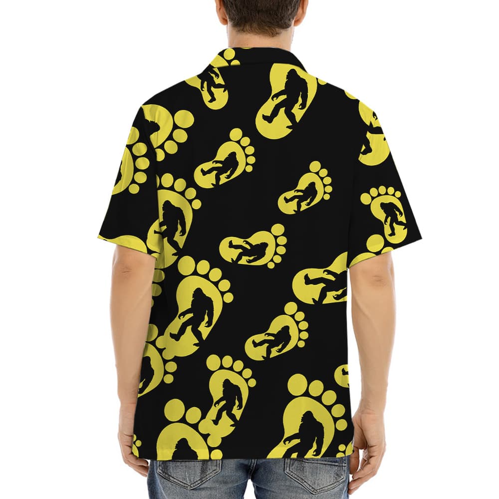 Bigfoot Hawaiian Button Up Shirt (5)