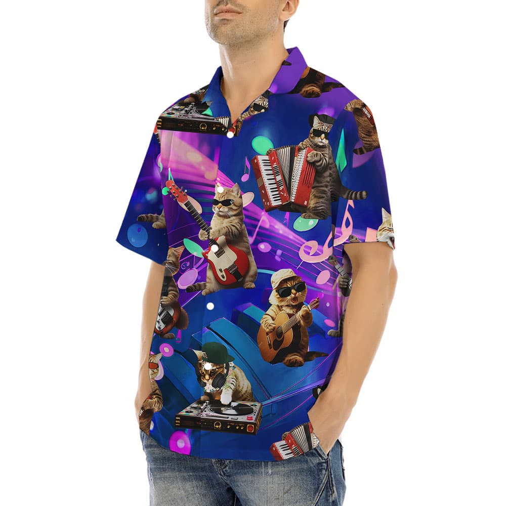 Cat Music Hawaiian Shirt4