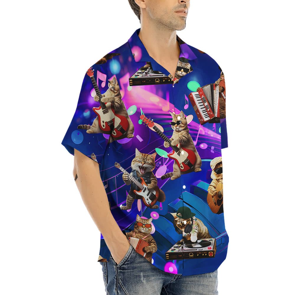 Cat Music Hawaiian Shirt5