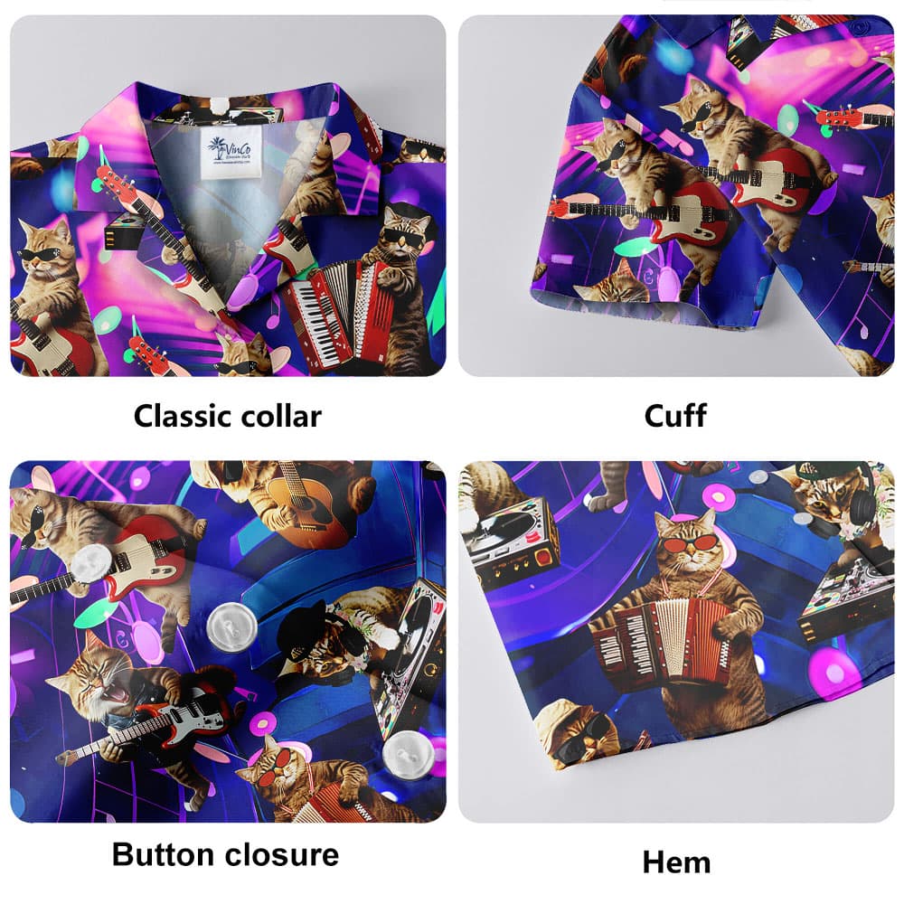 Cat Music Hawaiian Shirt6