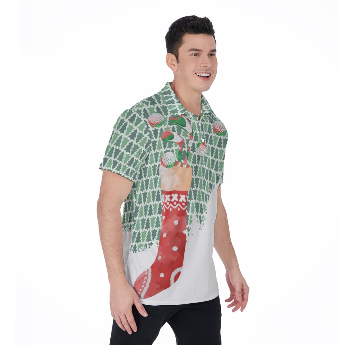 Christmas Golf Polo Shirt (1)