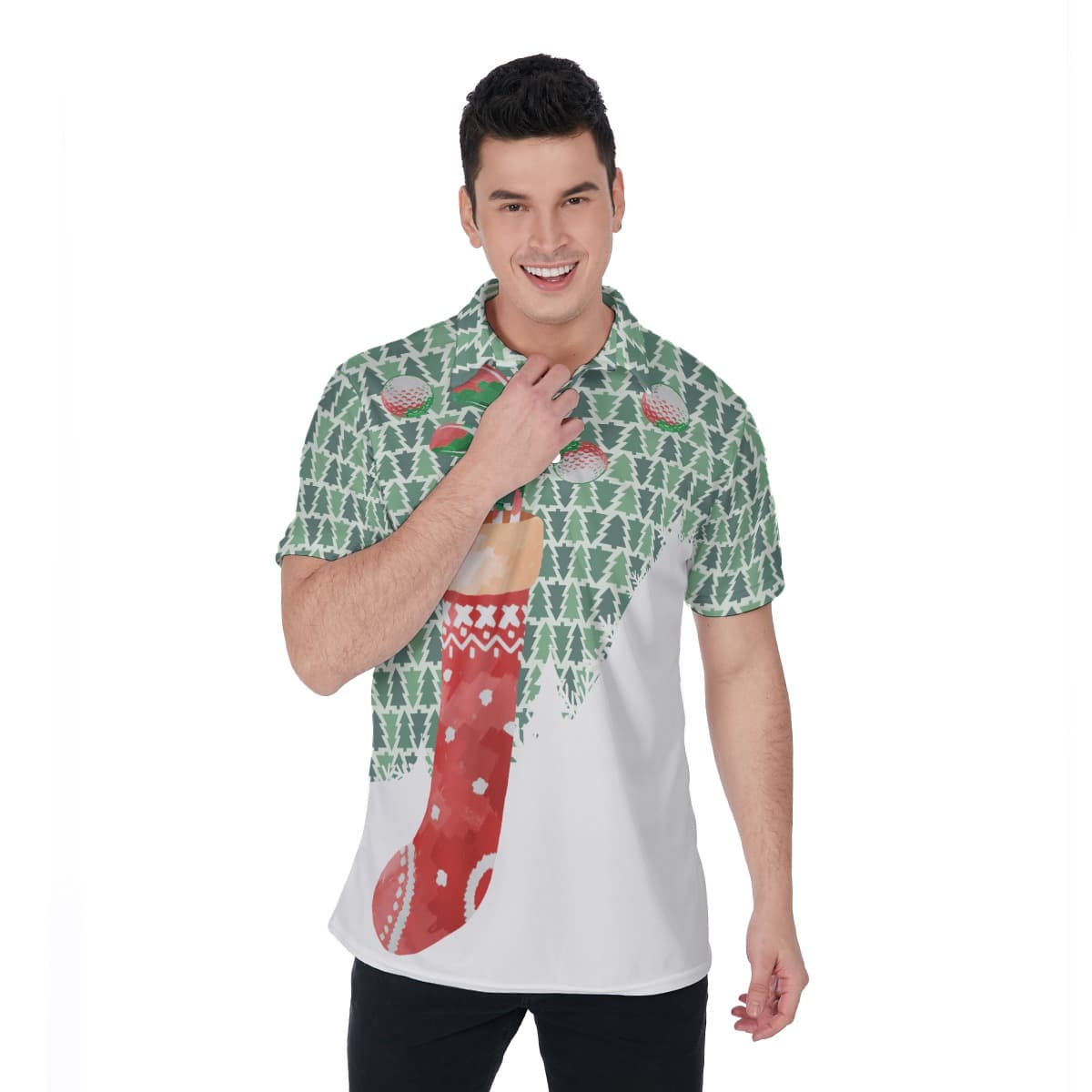 Christmas Golf Polo Shirt (5)