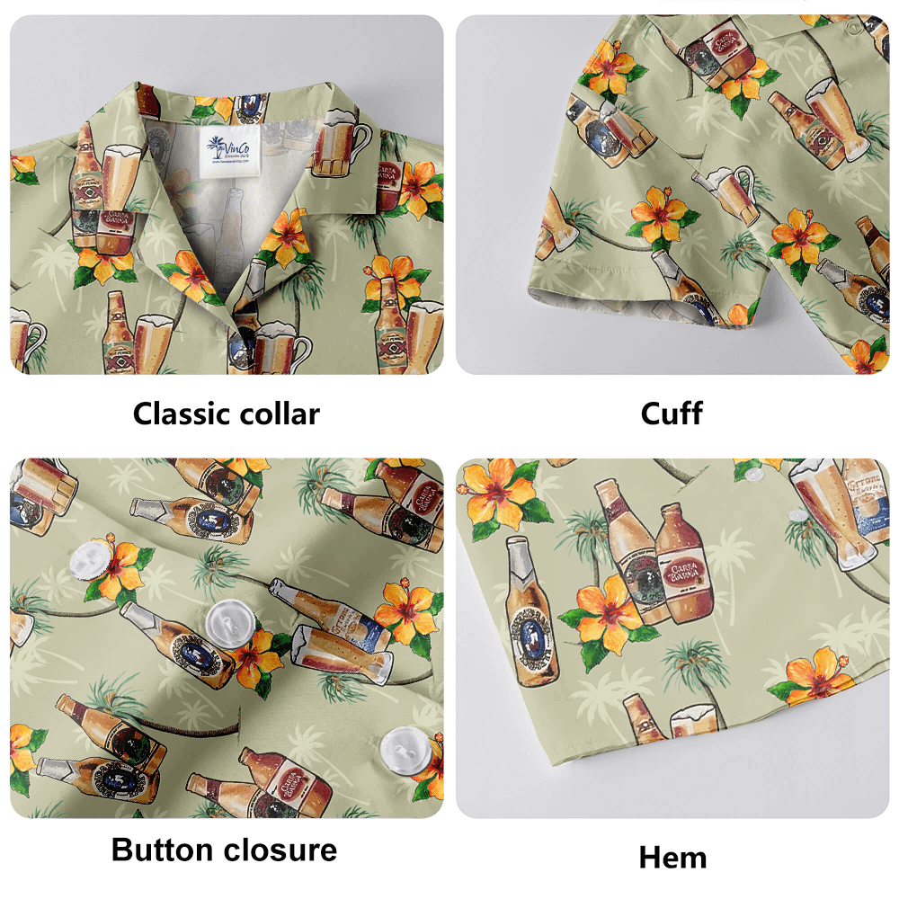 Classic Style Beer Hawaiian Shirt