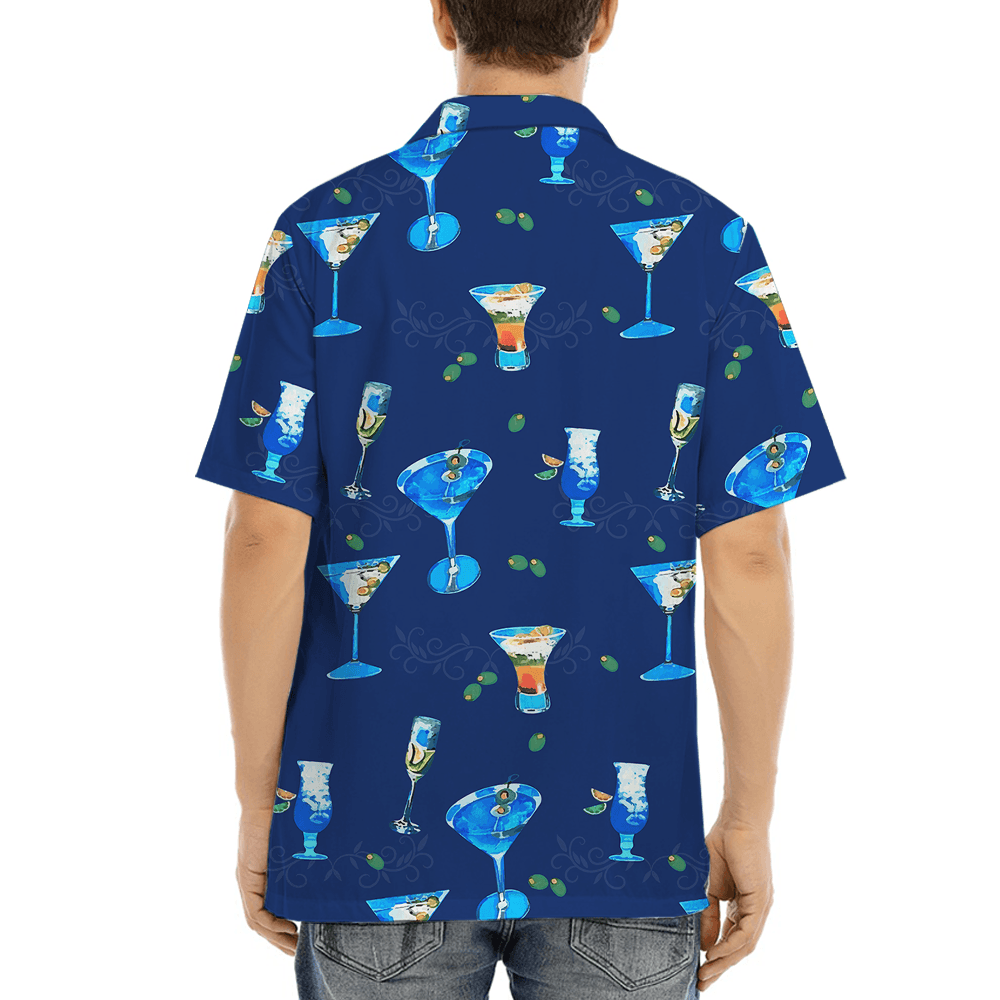 Cocktail Blue Aloha Shirt (2)