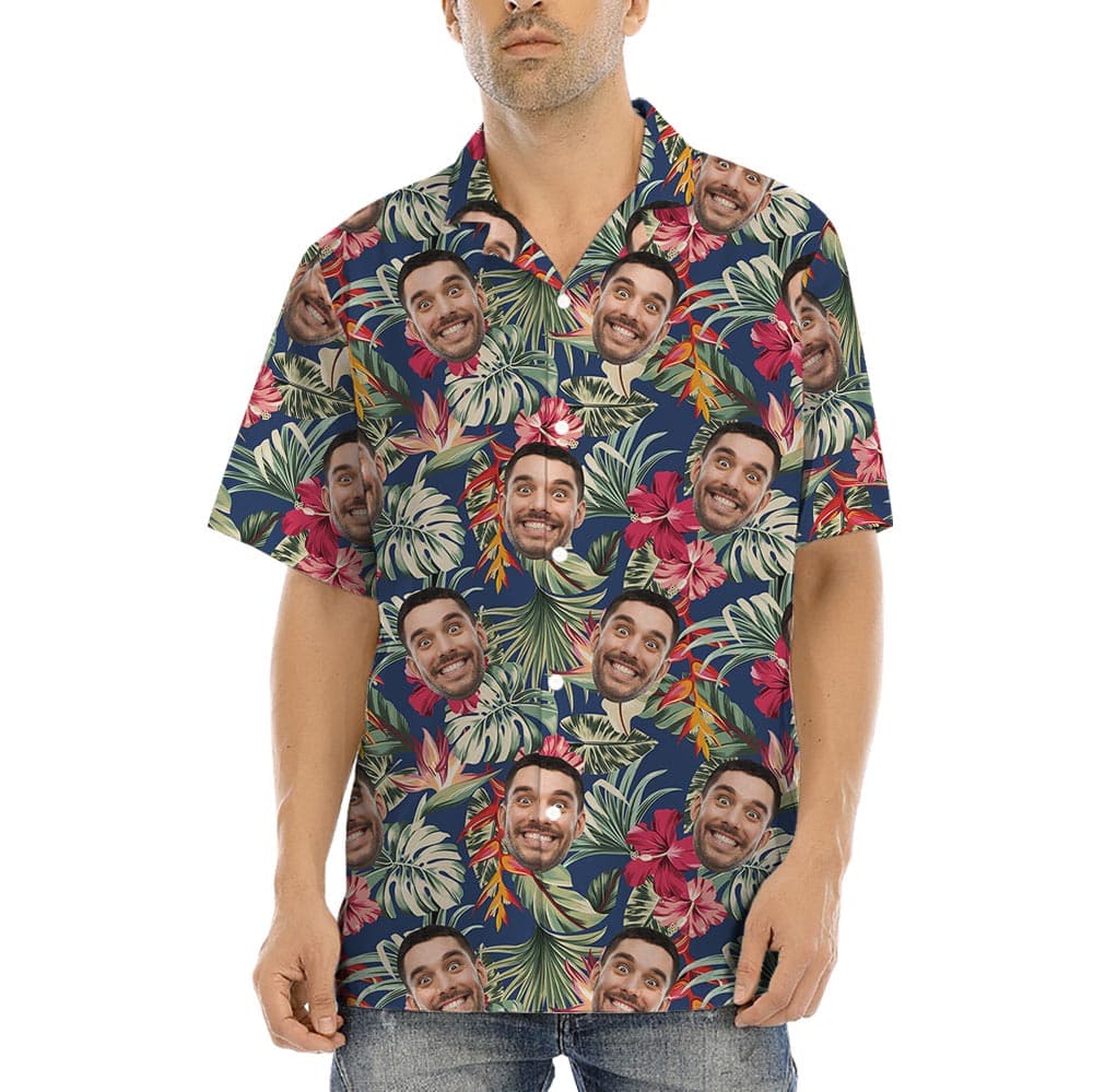 Custom Aloha Shirt With 5 Faces